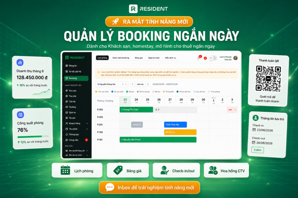 Quản lý đặt phòng ngắn ngày